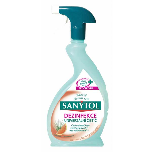 42631206 SANYTOL dezinfekcia univerzálny čistič - GREP sprej 500ml